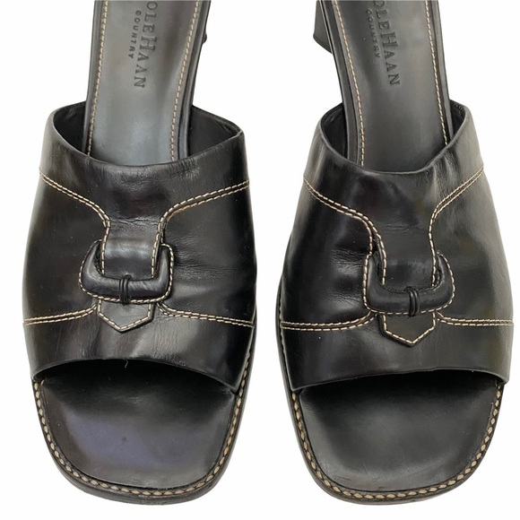 Cole Haan Breck Slip On Sandals Black Sz 9.5 - Picture 7 of 9